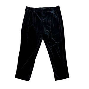Torrid Black Velvet Trouser Dress Pants Size 18 R